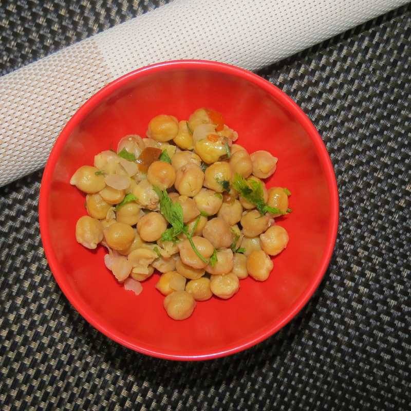 Salada de grão de bico